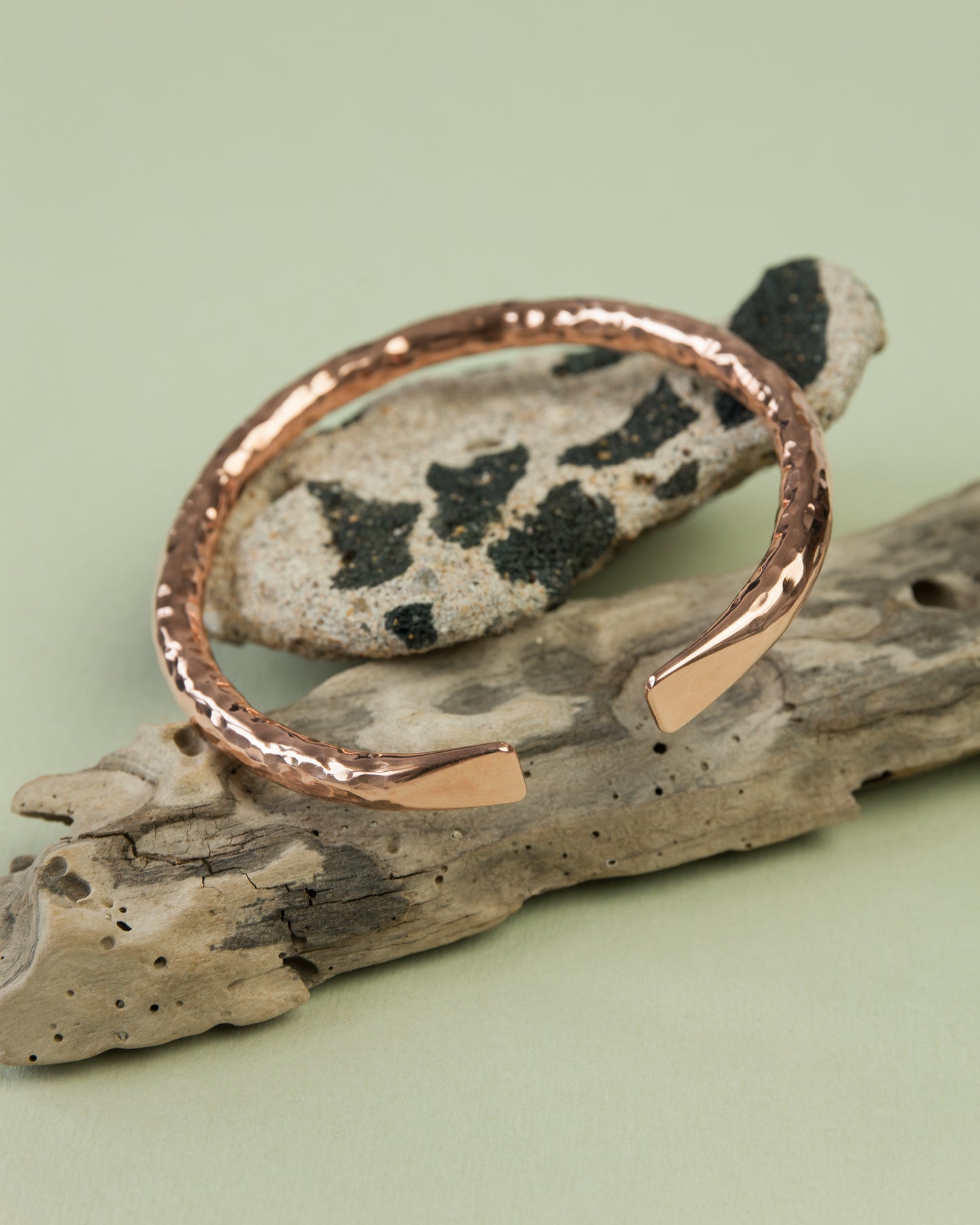 Bransoletka Rurka Młotkowana Średnica 5 mm