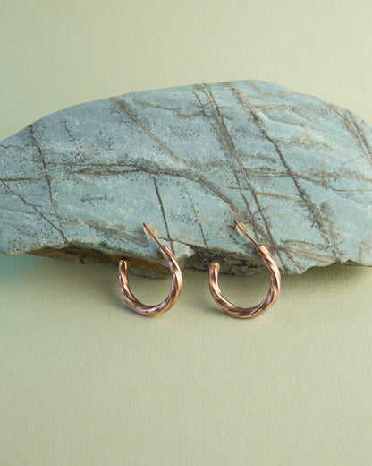 Kolczyki Kółka Skręcane