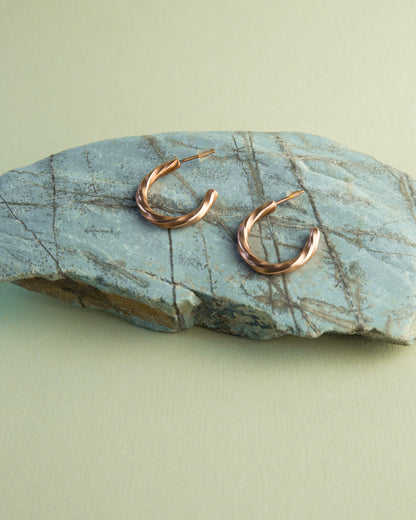 Kolczyki Kółka Skręcane